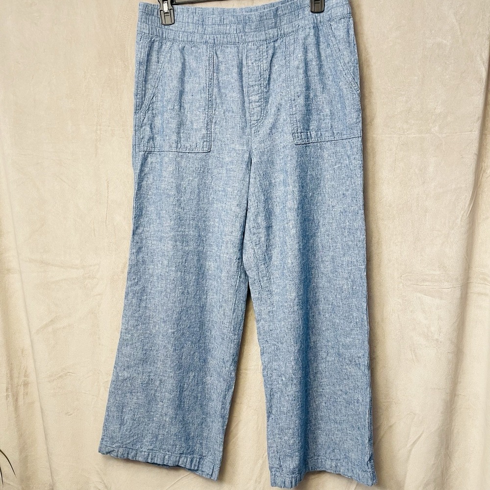 St. John's Bay Women's‎ Linen Cotton Blend Pull On Pants Stretch Waist Size XL